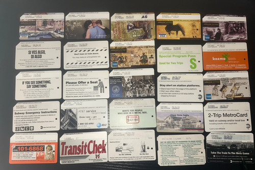 Vintage nyc subway metrocards - vintage,