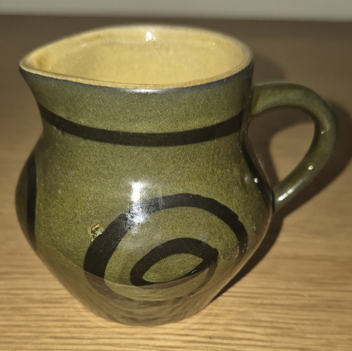 Brixham pottery creamer jug - brixham,