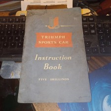 Triumph Sports Car Instruction