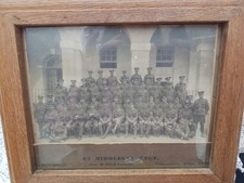 WW1 1915 Oak Framed Group