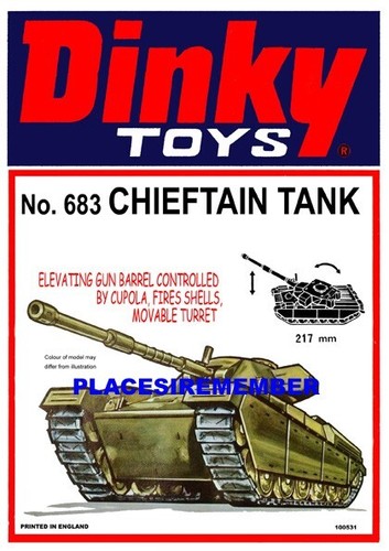 Dinky toys 683 - no.683, chieftain