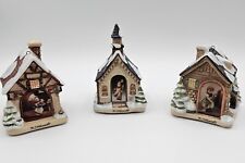 Hummel Christmas Village 3 Buildings 1999 Bradford Editions VGC Vintage Goebel 