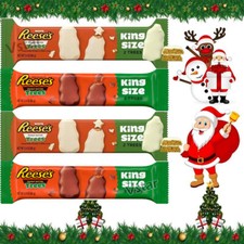 Reeses King Size Peanut Butter, White Chocolate King Size Christmas Trees 62g