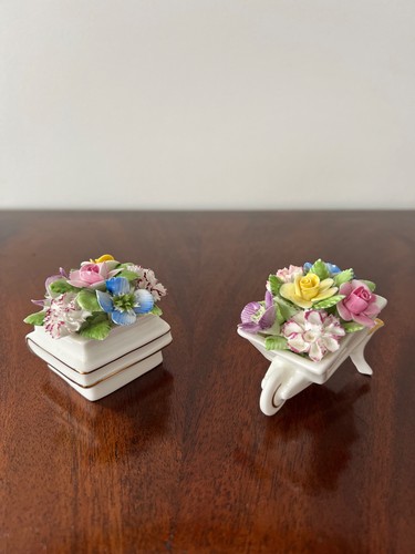 Royal adderley floral bone - royal,