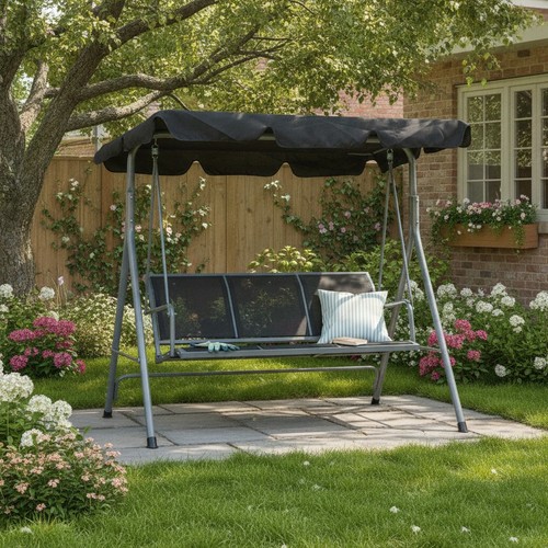 Garden seater metal - garden, 3