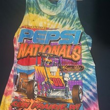 Vintage 2000 Pepsi Nationals Angell Park Speedway Tie-Dye Tank Top