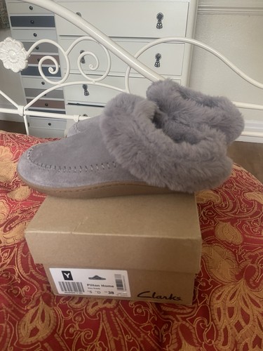 Clarks new boxed grey suede - boxed,