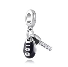 Car Key Charm, New Driver, 925