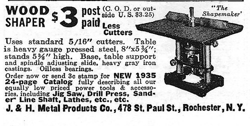 1935 wood shaper the - shaper,