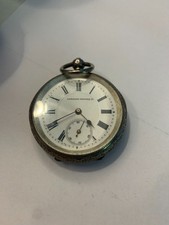 Antique Langdon Davies & Co LIverpool silver pocket watch