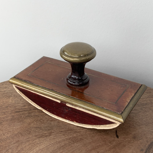 Antique edwardian brass wood - brass,