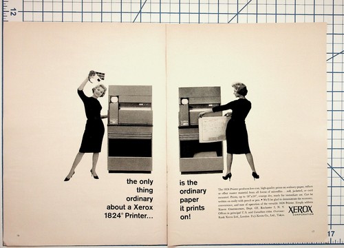 Xerox 1824 printer vintage - 1824, ad