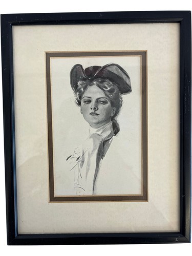 Harrison fisher 1906 framed - c.1906,