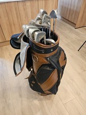 ROCA Brown Black Leather Golf