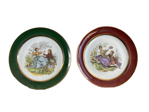 Pair limoges fragonard - pair,