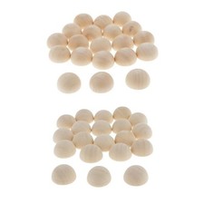 20x unfinished wooden pearls