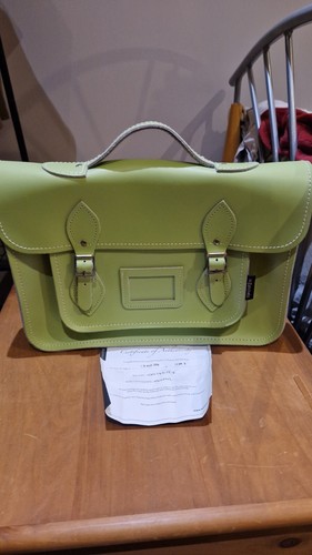 Zatchel leather satchel - , grass