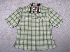 Khyam Outdoors Women’s Short Sleeve Green Check Shirt Size L New With Tags