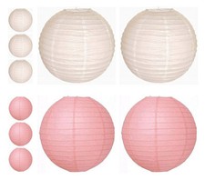 Mixed paper lanterns - lanterns, lamp