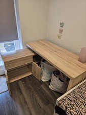 L Shape Desk Straight Corner, Laminated Sturdy Black for Office and Gaming