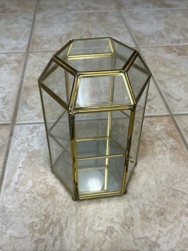 Vintage octagonal brass - octagonal,