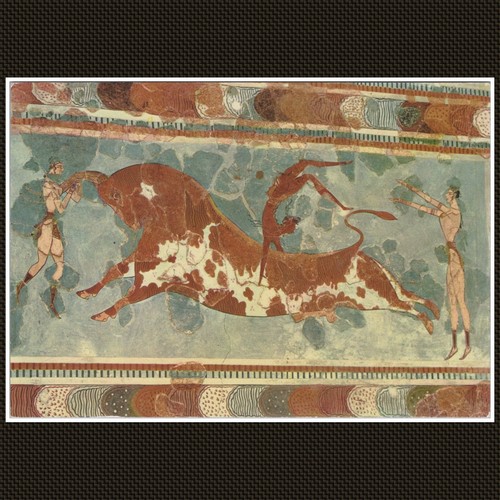 Knossos palace tauromachy - palace,