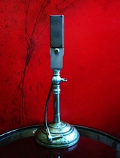 Vintage RARE 1930's Brush G2P2S microphone Hi Z w Norwick N & B CO stand Turner