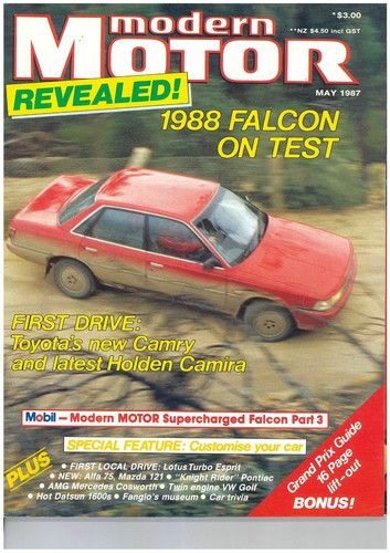 Modern motor car magazine - car,