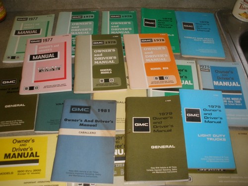 Gmc owner driver - owner's, manual