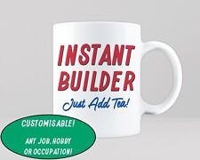 Instant Job Add Tea Mug Gift Custom Any Job Hobby Occupation Birthday Leaving