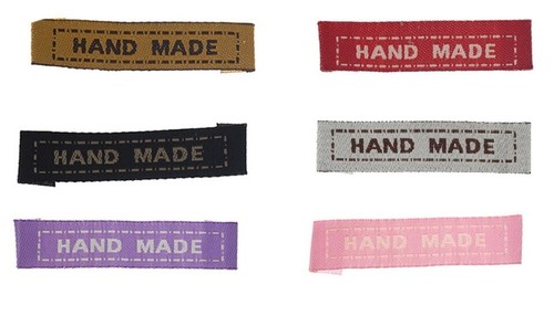 Fabric labels hand made sew - fabric,