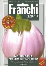 Franchi Seeds Aubergine Melanzana Tonda Bianca Sfumata di Rosa seed