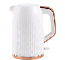 White & Rose Gold Textured