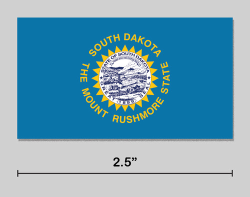 South dakota sticker state - dakota, sd