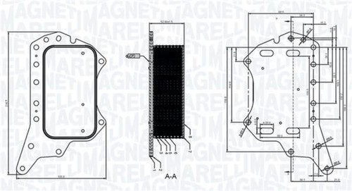 Engine oil cooler - oil, for