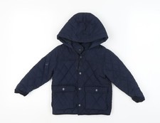 Next Boys Blue Quilted Hooded