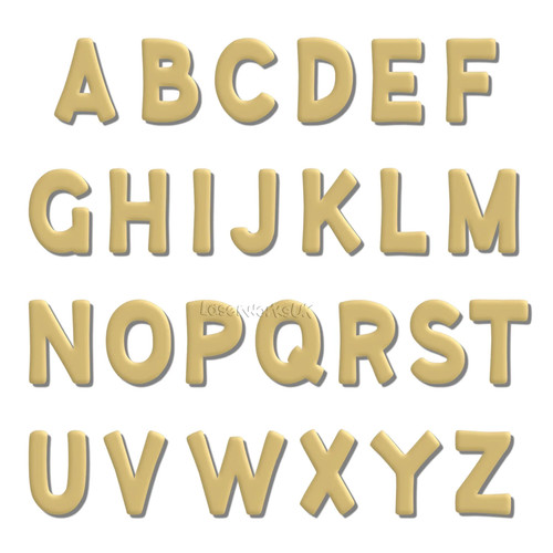 Large wooden letters - large, &