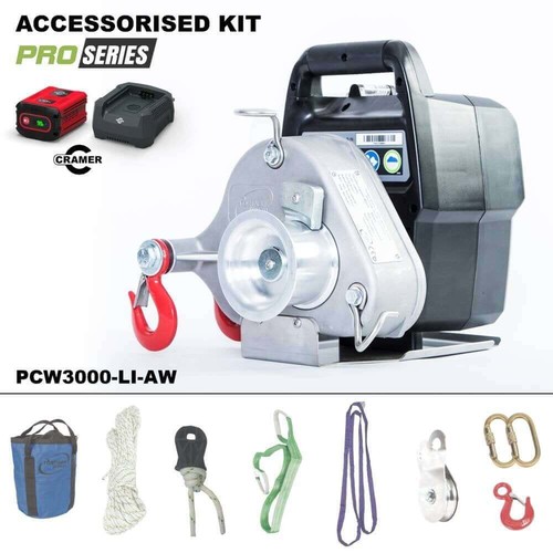 Portable winch pcw3000 - winch, pcw3000-li-aw