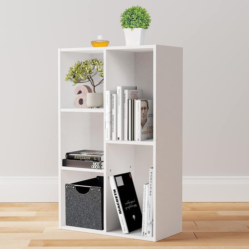 White bookcase cube book shelf - bookcase,
