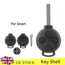 3 Button Remote Car Key Fob Case Shell For Smart Fortwo Forfour City Roadster UK