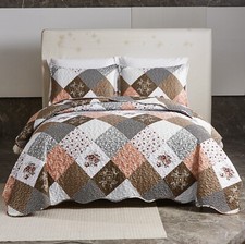 Flower Bedspread Set Patchwork