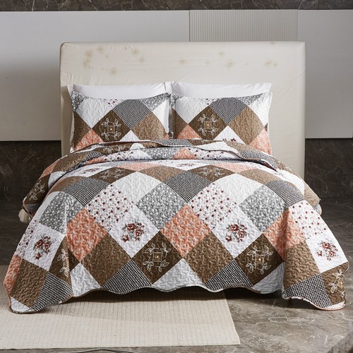 Flower bedspread set patchwork - bedspread,