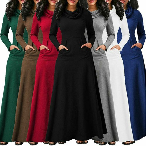 Women long sleeve dress kaftan - long,