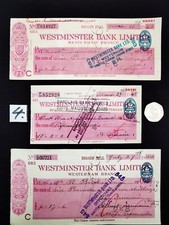 WWII Vintage Cheque 1940 1945