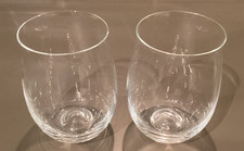2 x Dartington Crystal Tony Laithwaite Dimple Tumbler /Stemless Wine Glass