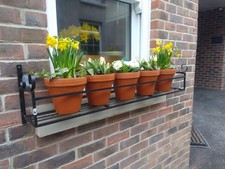 WROUGHT IRON 36in WINDOW BOX