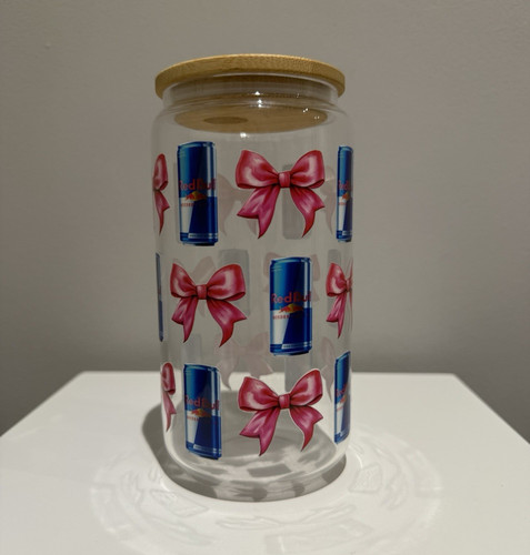 Red bull clear - bull, glass