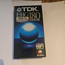 TDK VHS Video Tape EHG180 3 h