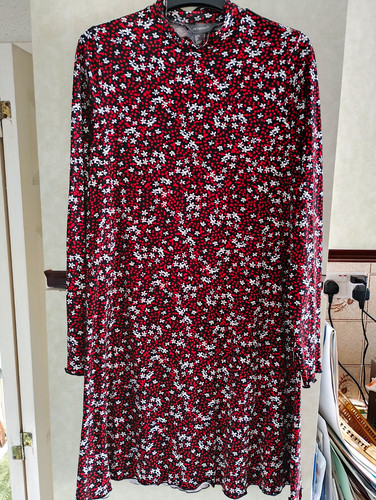 Primark black red - black, white