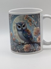 Ceramic Mug with Owl & Moon